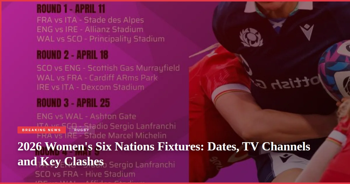 2026 Women's Six Nations Fixtures: Dates, TV Channels and Key Clashes