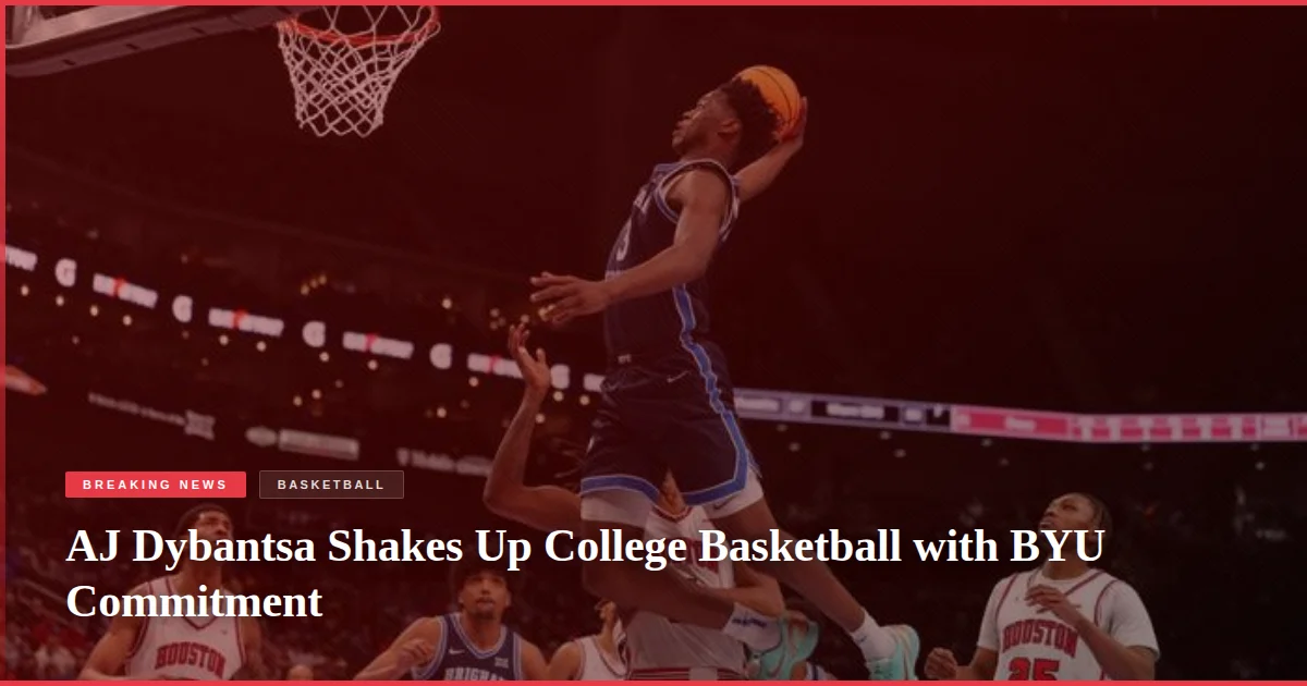 AJ Dybantsa Shakes Up College Basketball with BYU Commitment