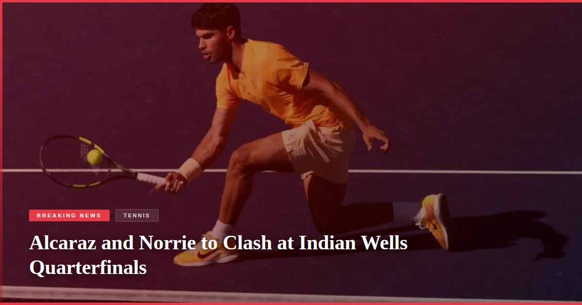 Alcaraz and Norrie to Clash at Indian Wells Quarterfinals