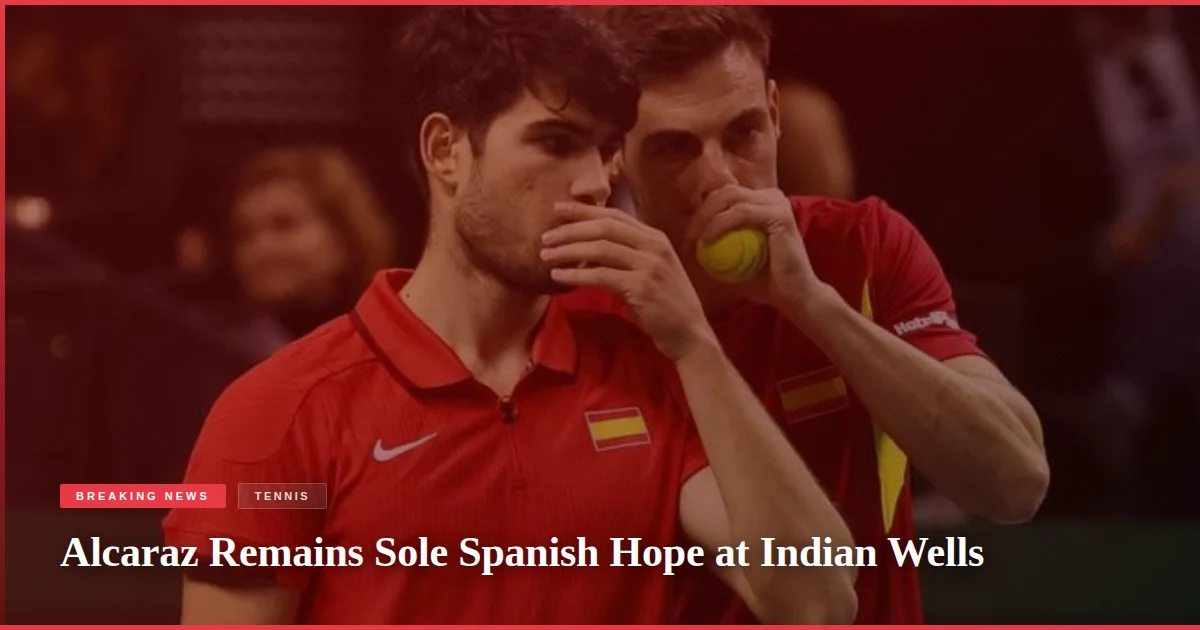 Alcaraz Remains Sole Spanish Hope at Indian Wells