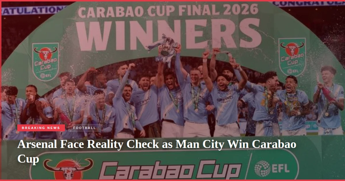 Arsenal Face Reality Check as Man City Win Carabao Cup