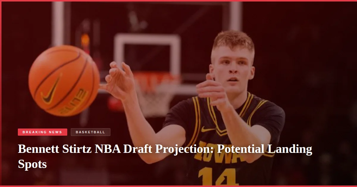 Bennett Stirtz NBA Draft Projection: Potential Landing Spots