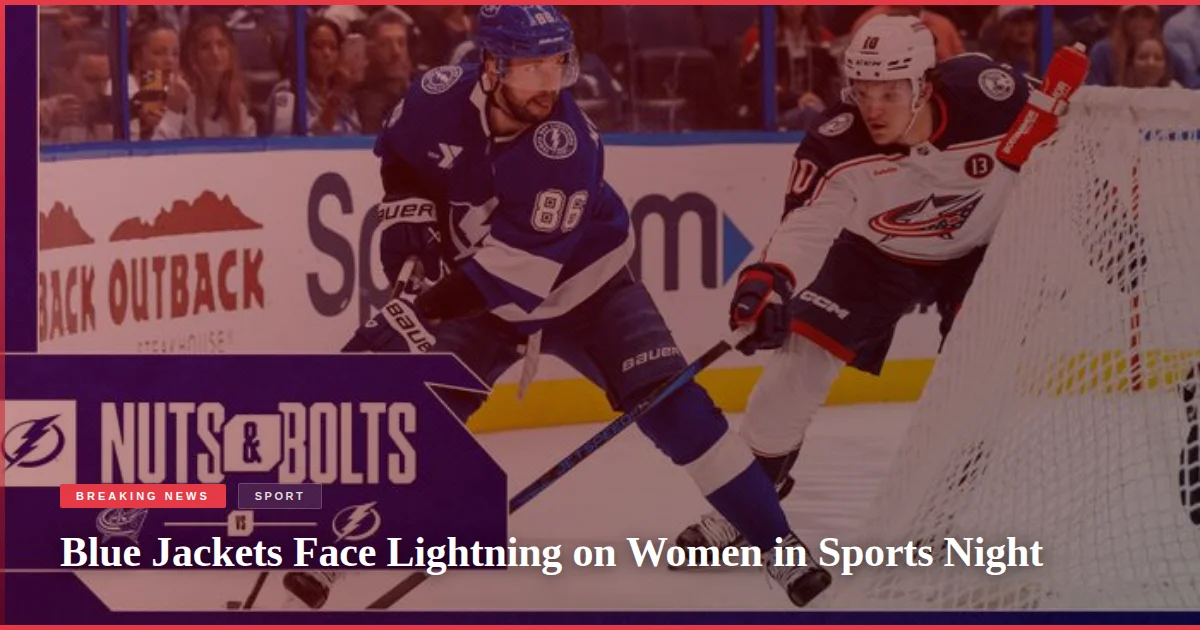 Blue Jackets Face Lightning on Women in Sports Night
