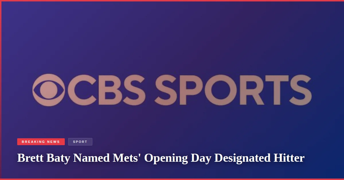 Brett Baty Named Mets' Opening Day Designated Hitter