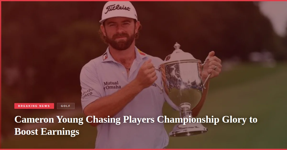 Cameron Young Chasing Players Championship Glory to Boost Earnings