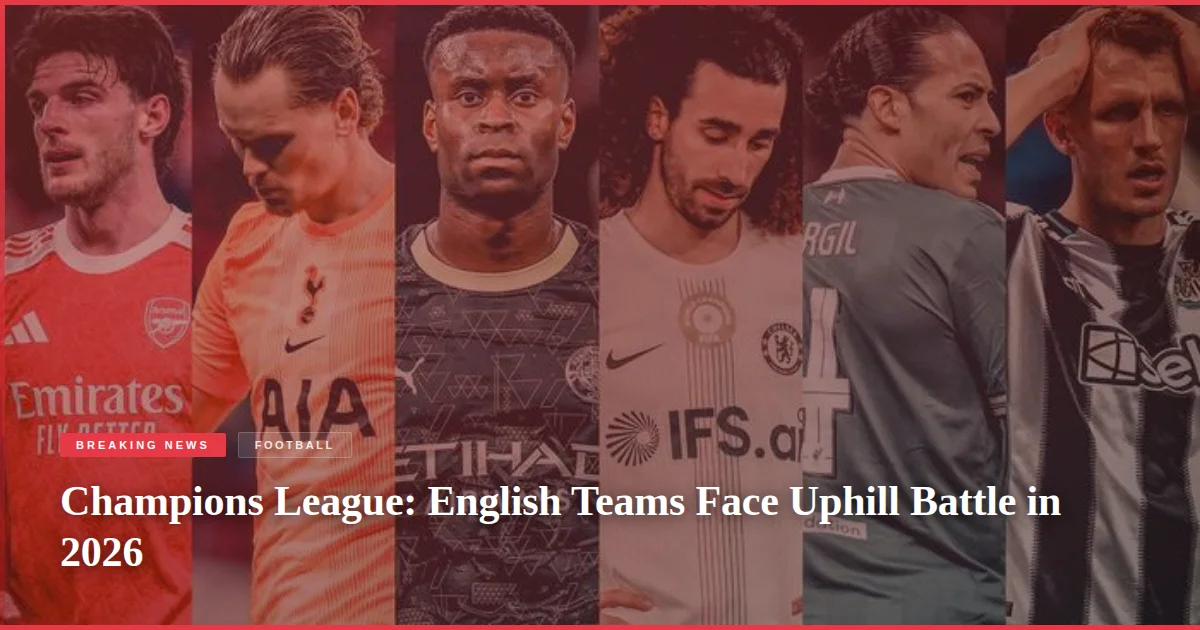 Champions League: English Teams Face Uphill Battle in 2026