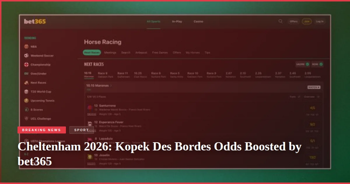Cheltenham 2026: Kopek Des Bordes Odds Boosted by bet365