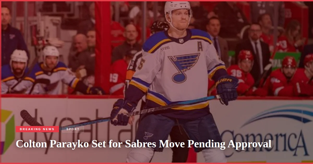 Colton Parayko Set for Sabres Move Pending Approval