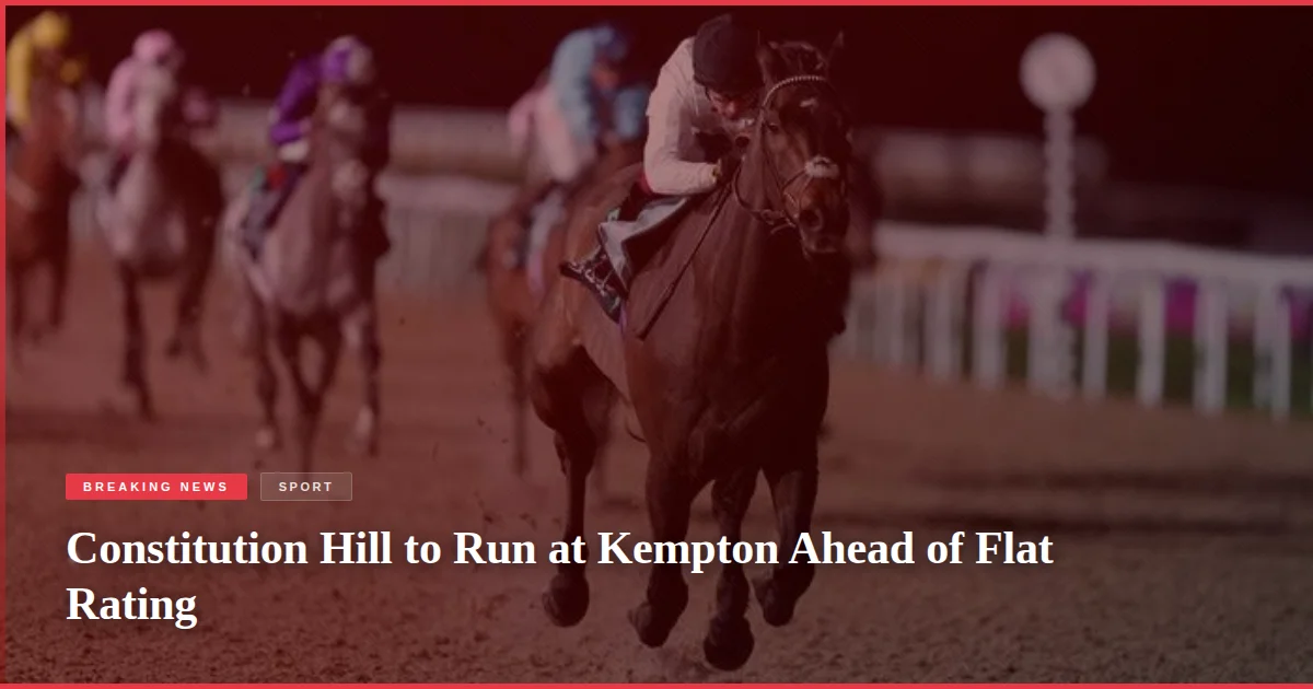 Constitution Hill to Run at Kempton Ahead of Flat Rating