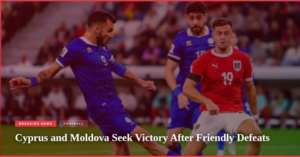 Cyprus and Moldova Seek Victory After Friendly Defeats