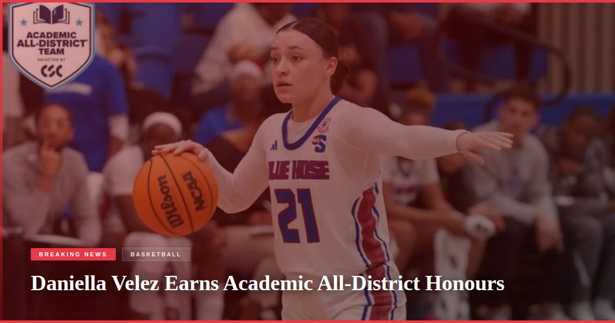 Daniella Velez Earns Academic All-District Honours