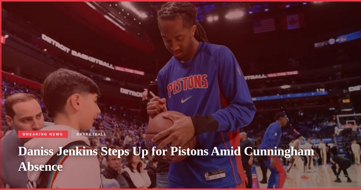 Daniss Jenkins Steps Up for Pistons Amid Cunningham Absence
