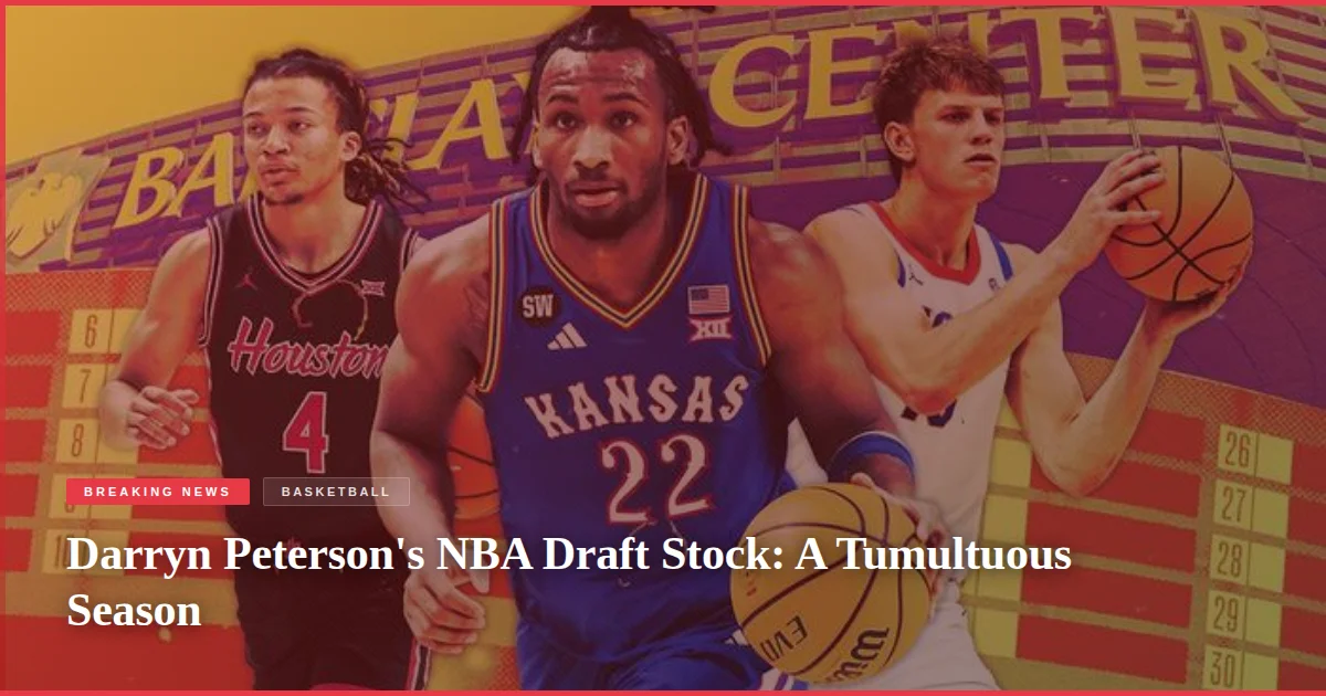 Darryn Peterson's NBA Draft Stock: A Tumultuous Season