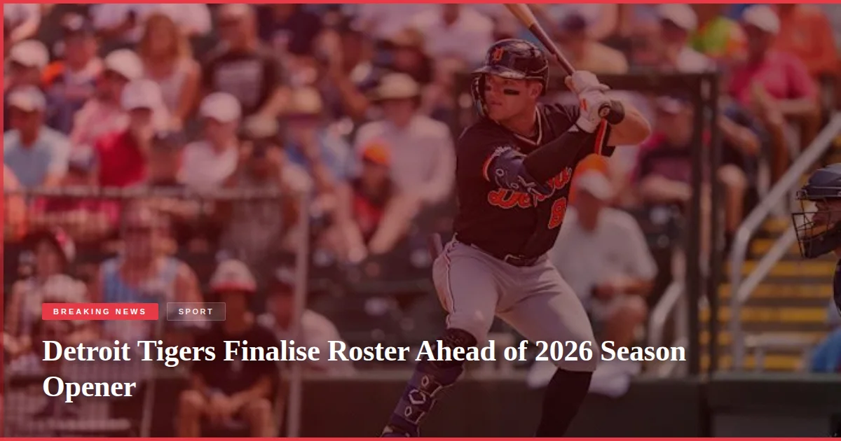 Detroit Tigers Finalise Roster Ahead of 2026 Season Opener