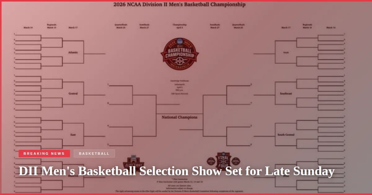 DII Men's Basketball Selection Show Set for Late Sunday
