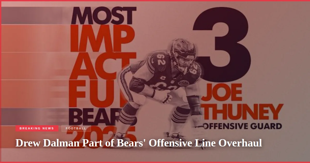 Drew Dalman Part of Bears' Offensive Line Overhaul