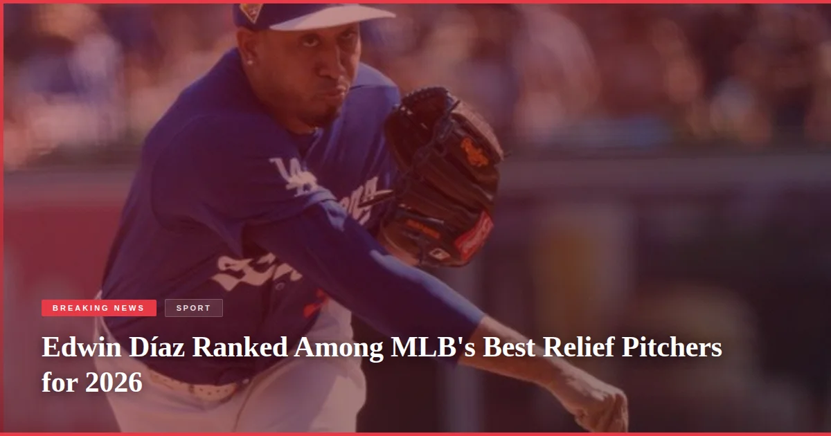 Edwin Díaz Ranked Among MLB's Best Relief Pitchers for 2026