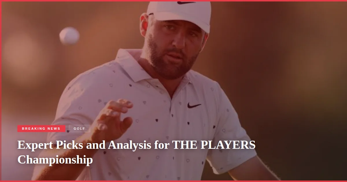 Expert Picks and Analysis for THE PLAYERS Championship