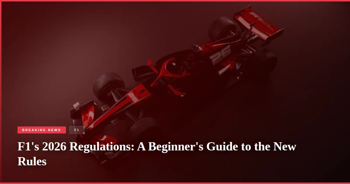F1's 2026 Regulations: A Beginner's Guide to the New Rules