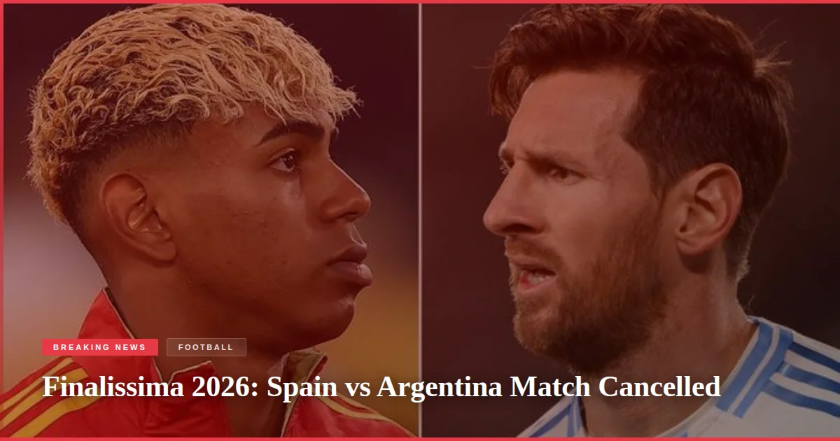 Finalissima 2026: Spain vs Argentina Match Cancelled