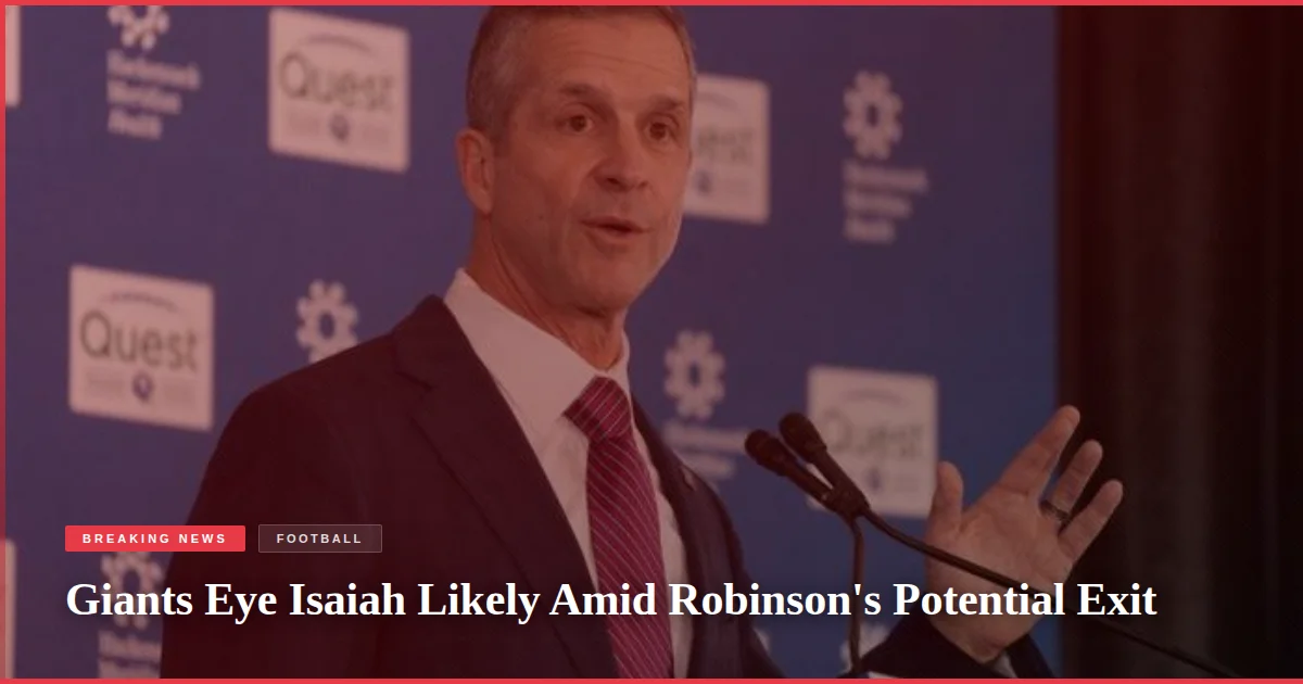 Giants Eye Isaiah Likely Amid Robinson's Potential Exit