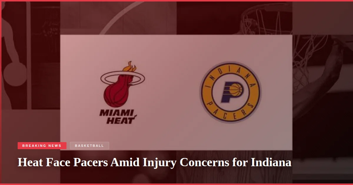 Heat Face Pacers Amid Injury Concerns for Indiana