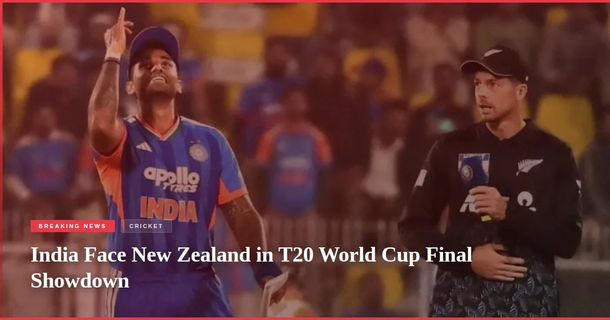 India Face New Zealand in T20 World Cup Final Showdown