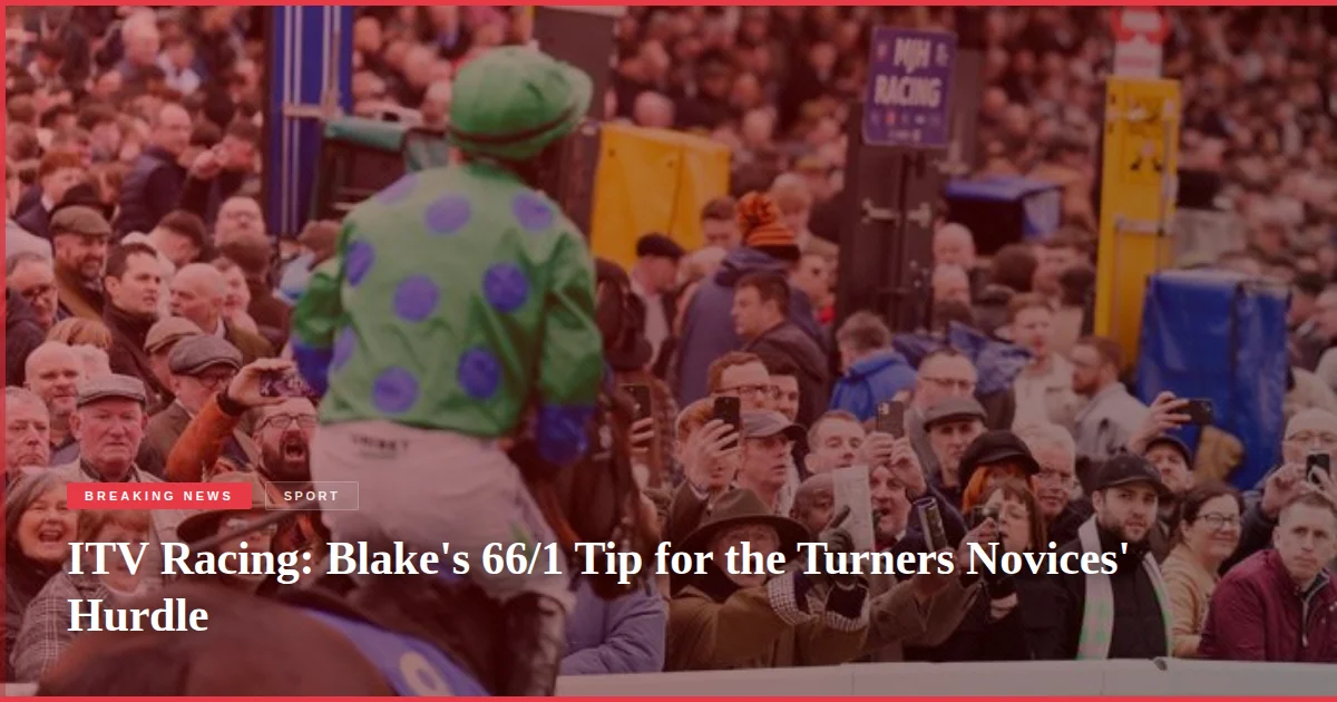 ITV Racing: Blake's 66/1 Tip for the Turners Novices' Hurdle