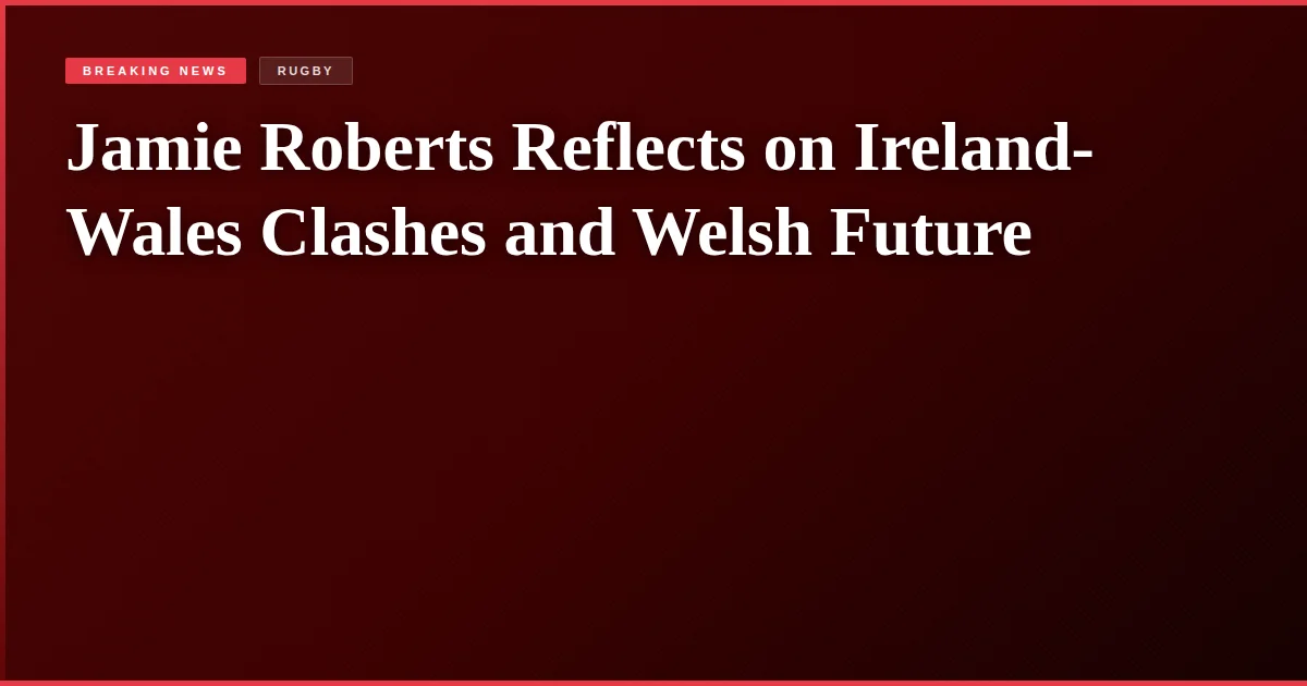 Jamie Roberts Reflects on Ireland-Wales Clashes and Welsh Future
