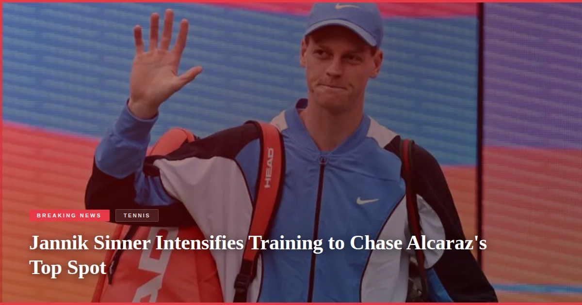 Jannik Sinner Intensifies Training to Chase Alcaraz's Top Spot