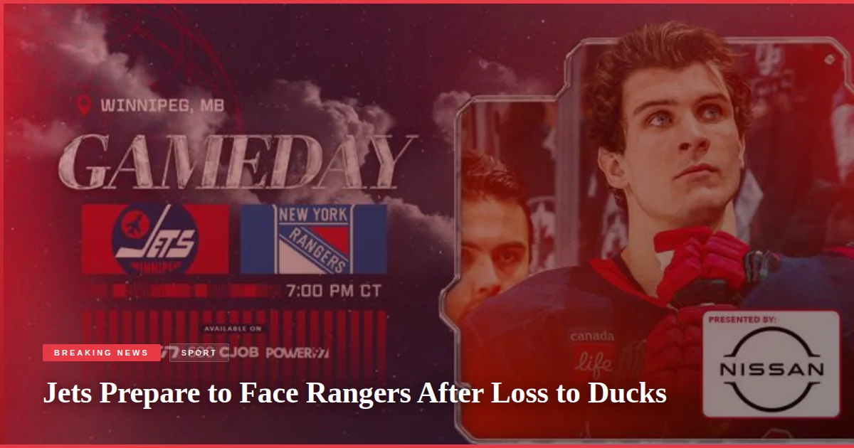 Jets Prepare to Face Rangers After Loss to Ducks