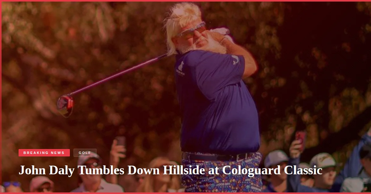 John Daly Tumbles Down Hillside at Cologuard Classic