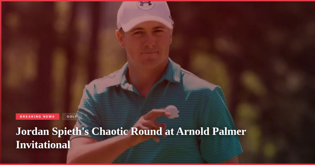 Jordan Spieth's Chaotic Round at Arnold Palmer Invitational