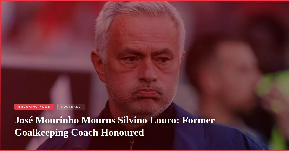 José Mourinho Mourns Silvino Louro: Former Goalkeeping Coach Honoured