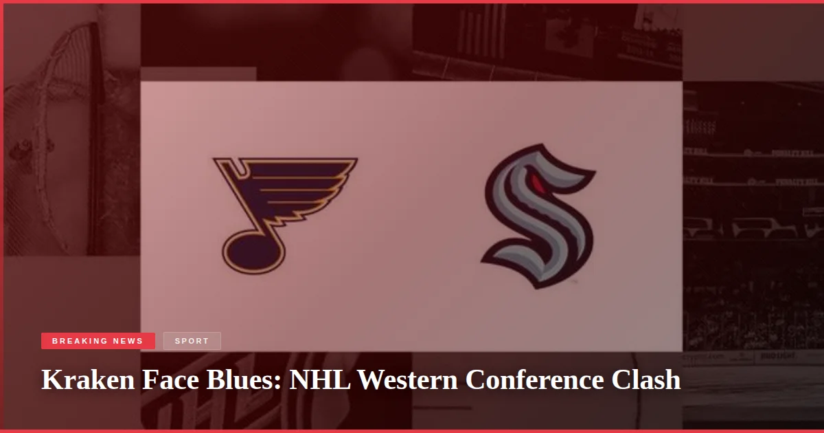 Kraken Face Blues: NHL Western Conference Clash
