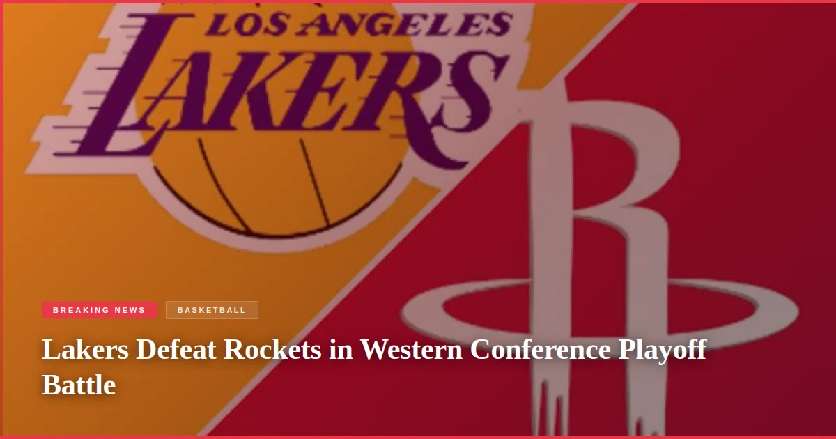 Lakers Defeat Rockets in Western Conference Playoff Battle
