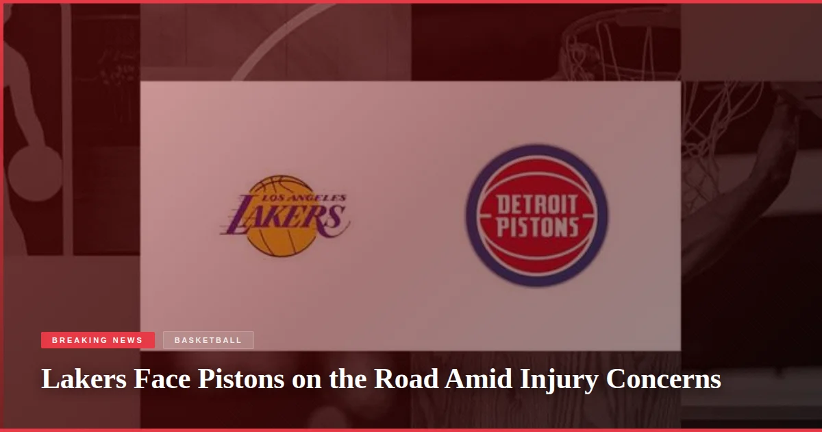 Lakers Face Pistons on the Road Amid Injury Concerns