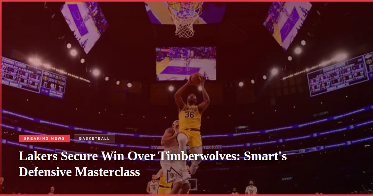 Lakers Secure Win Over Timberwolves: Smart's Defensive Masterclass