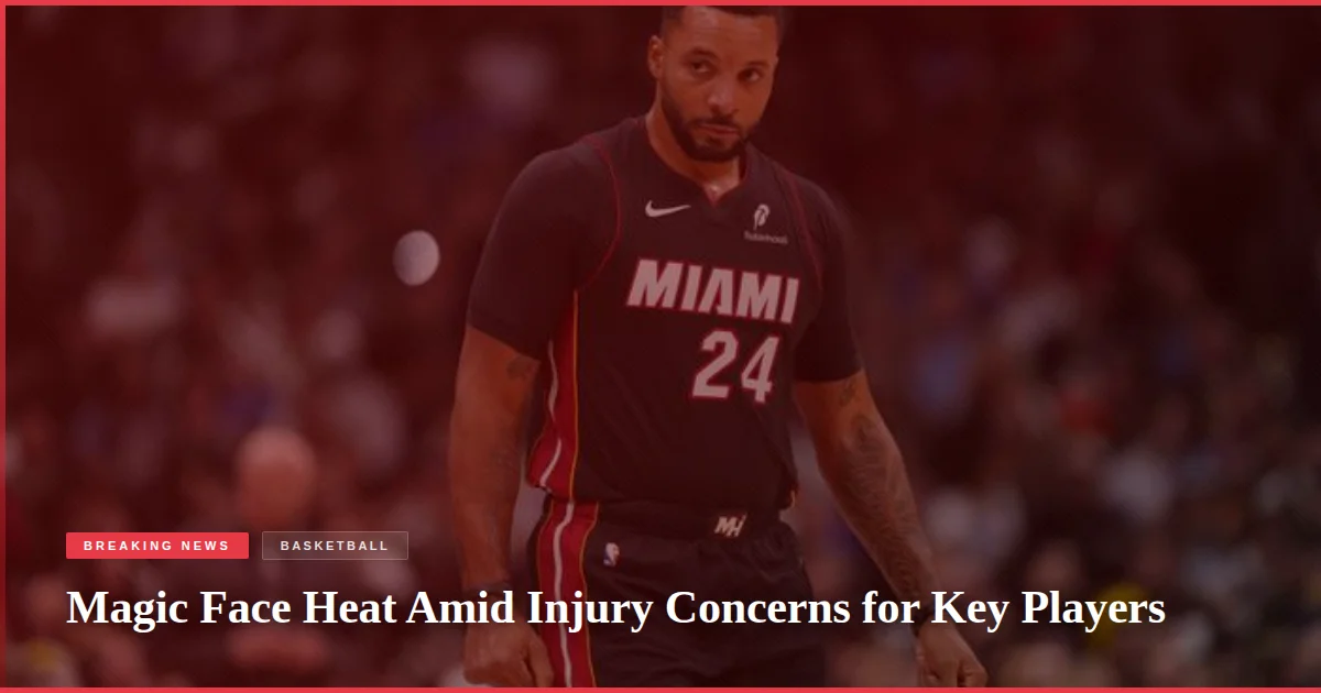 Magic Face Heat Amid Injury Concerns for Key Players
