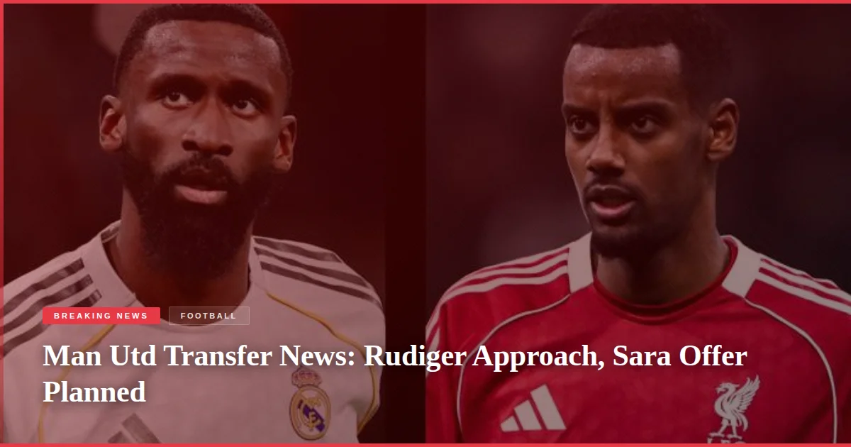 Man Utd Transfer News: Rudiger Approach, Sara Offer Planned