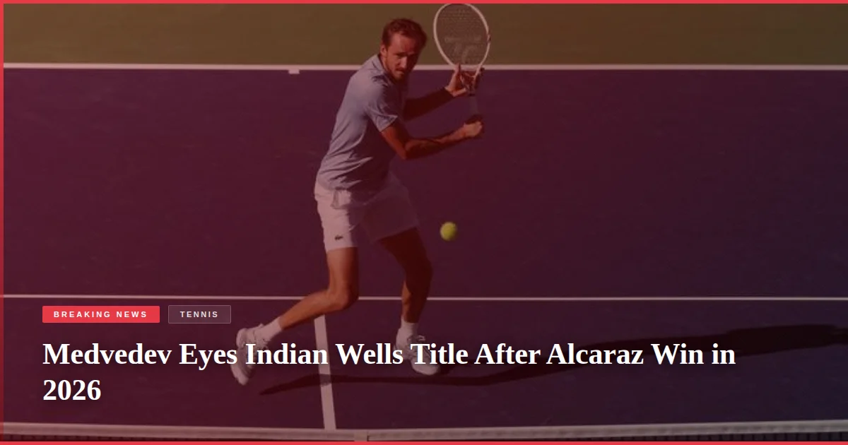 Medvedev Eyes Indian Wells Title After Alcaraz Win in 2026