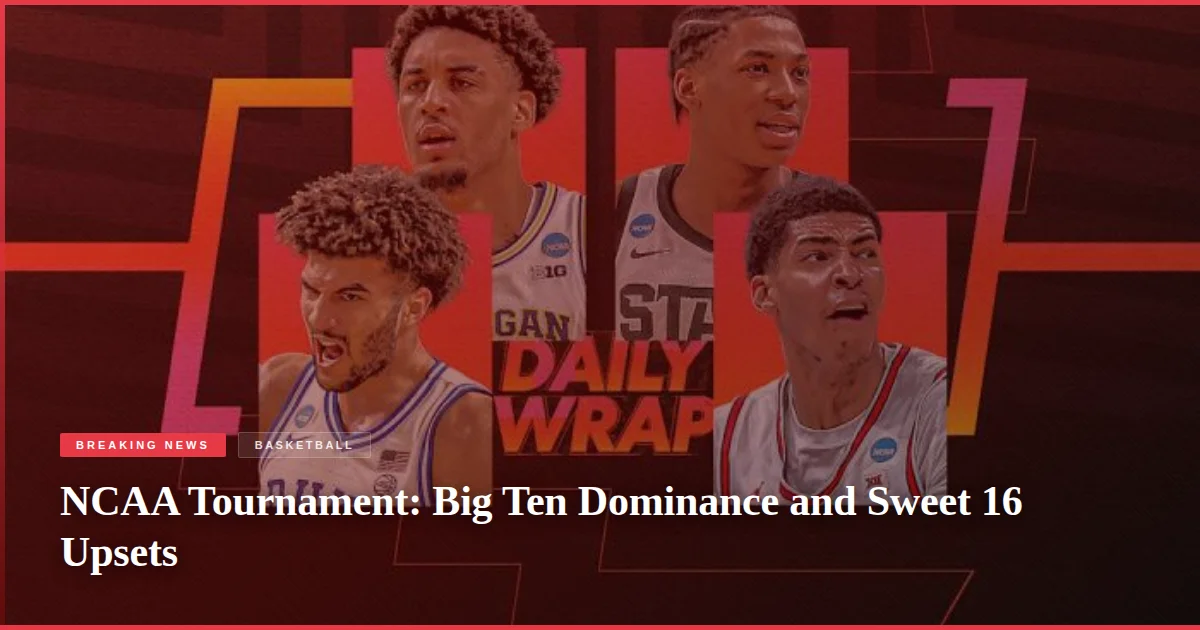 NCAA Tournament: Big Ten Dominance and Sweet 16 Upsets