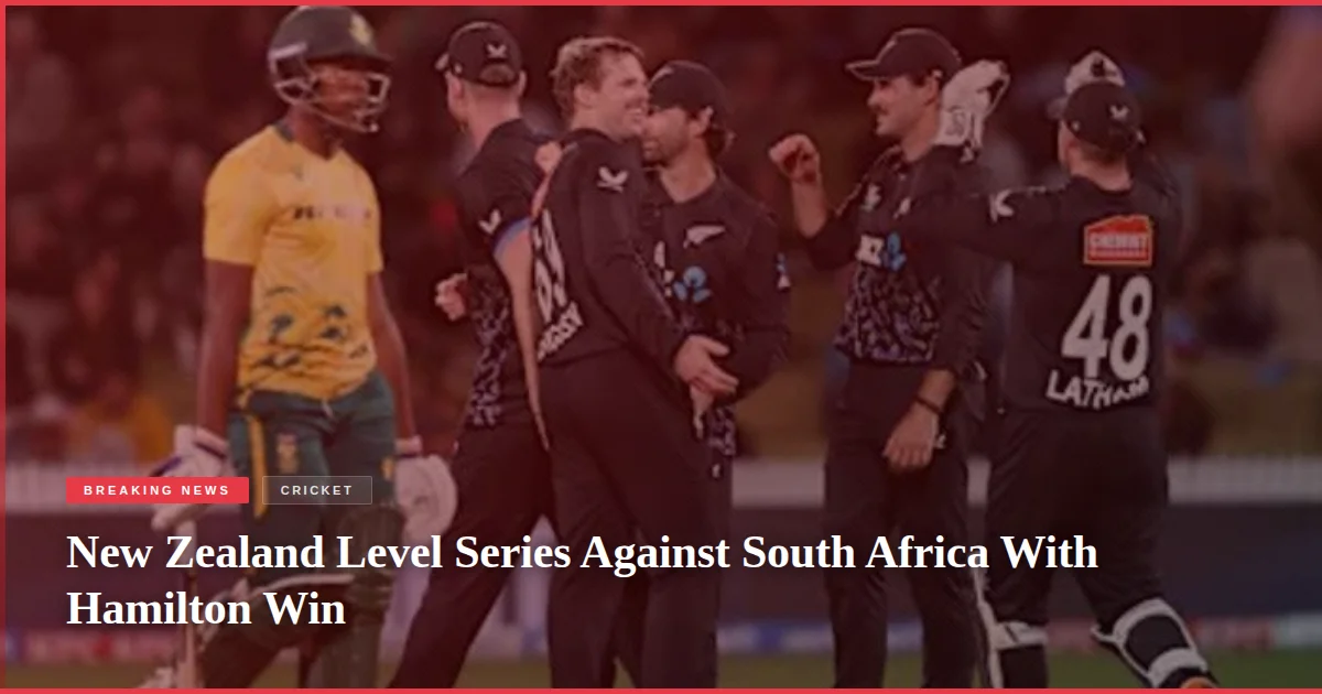 New Zealand Level Series Against South Africa With Hamilton Win