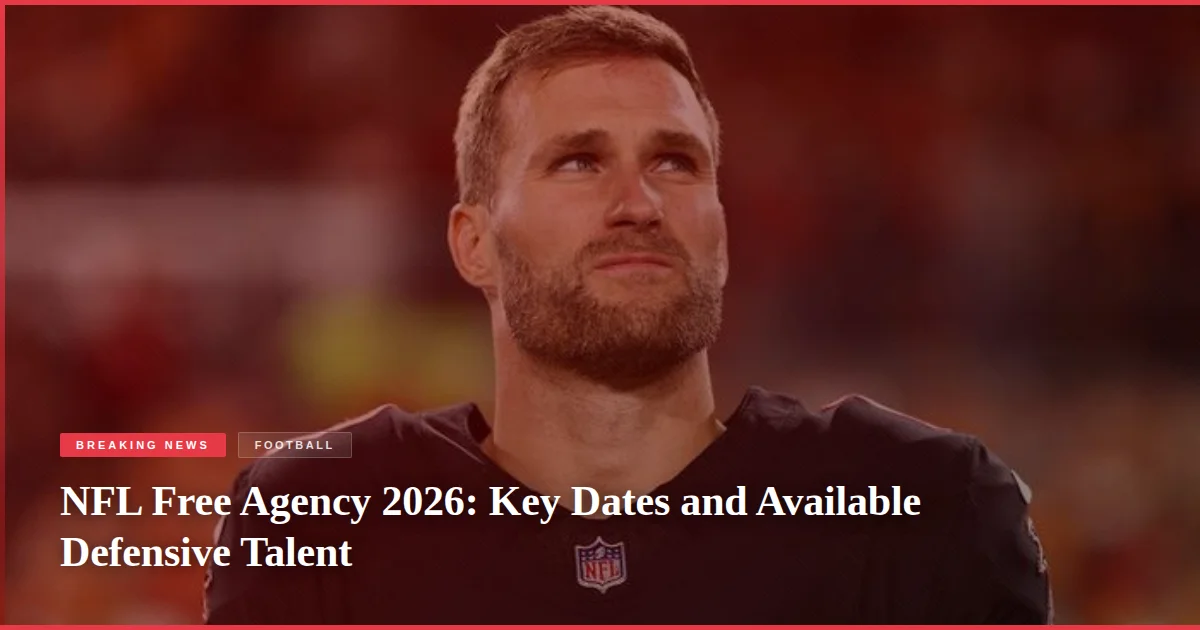 NFL Free Agency 2026: Key Dates and Available Defensive Talent