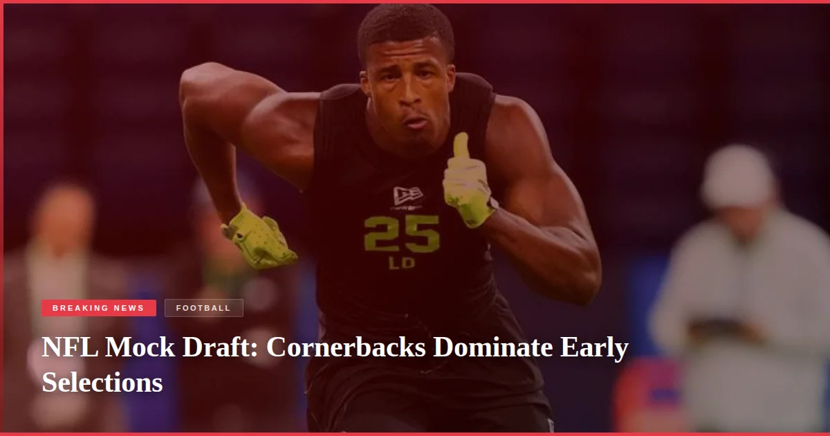 NFL Mock Draft: Cornerbacks Dominate Early Selections