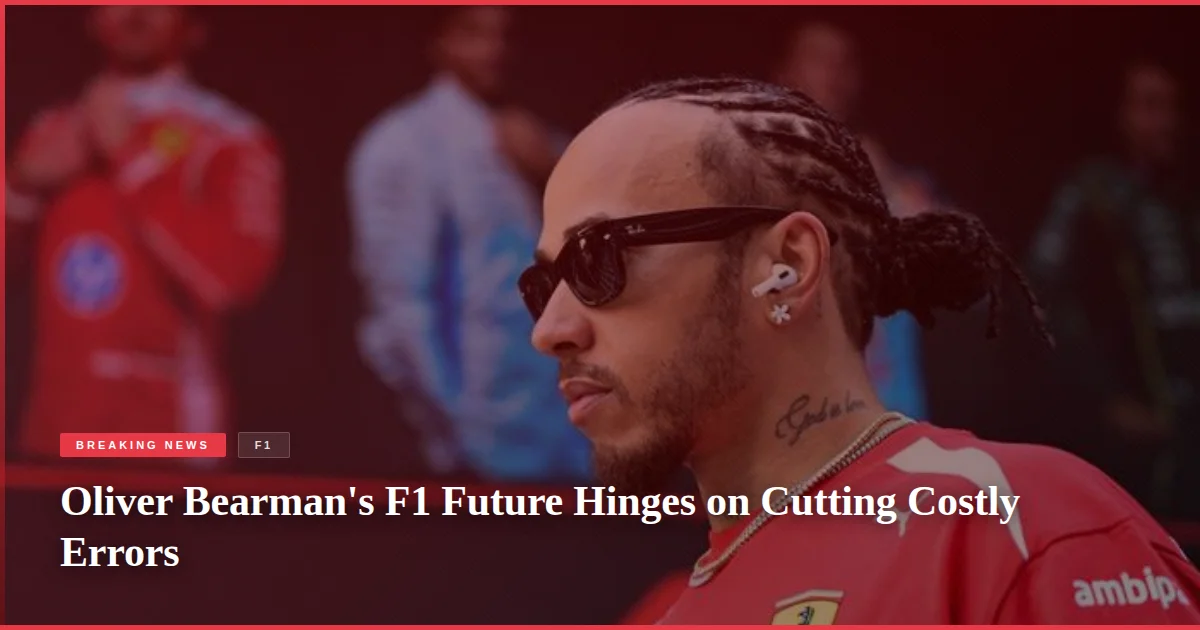 Oliver Bearman's F1 Future Hinges on Cutting Costly Errors