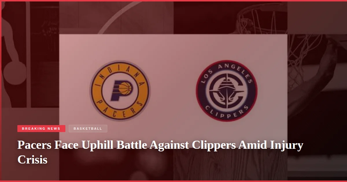 Pacers Face Uphill Battle Against Clippers Amid Injury Crisis