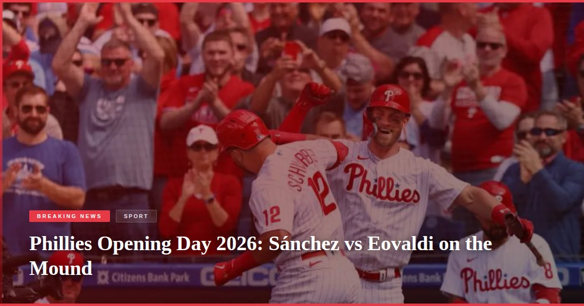 Phillies Opening Day 2026: Sánchez vs Eovaldi on the Mound