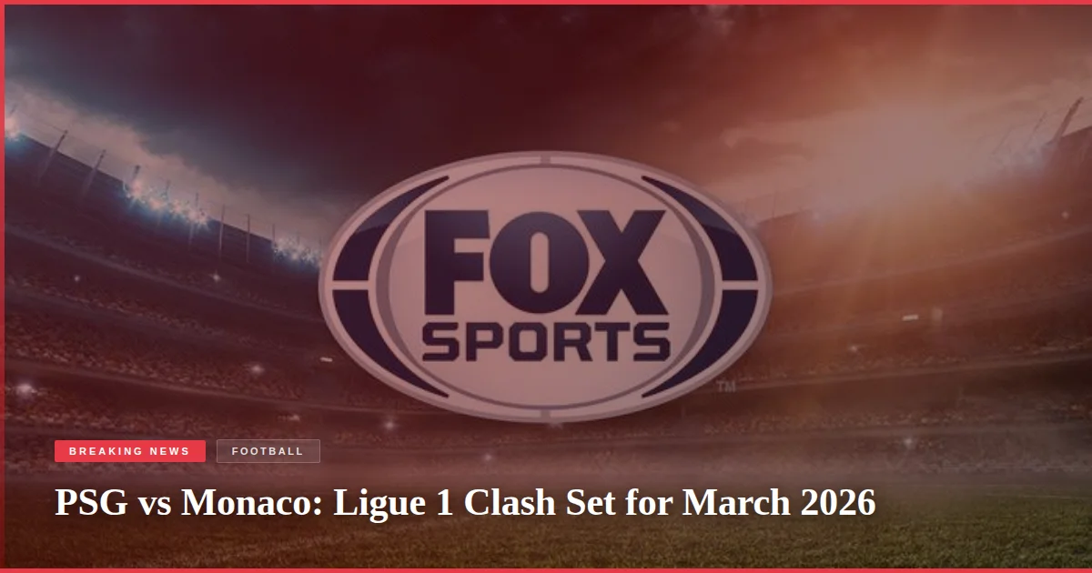 PSG vs Monaco: Ligue 1 Clash Set for March 2026