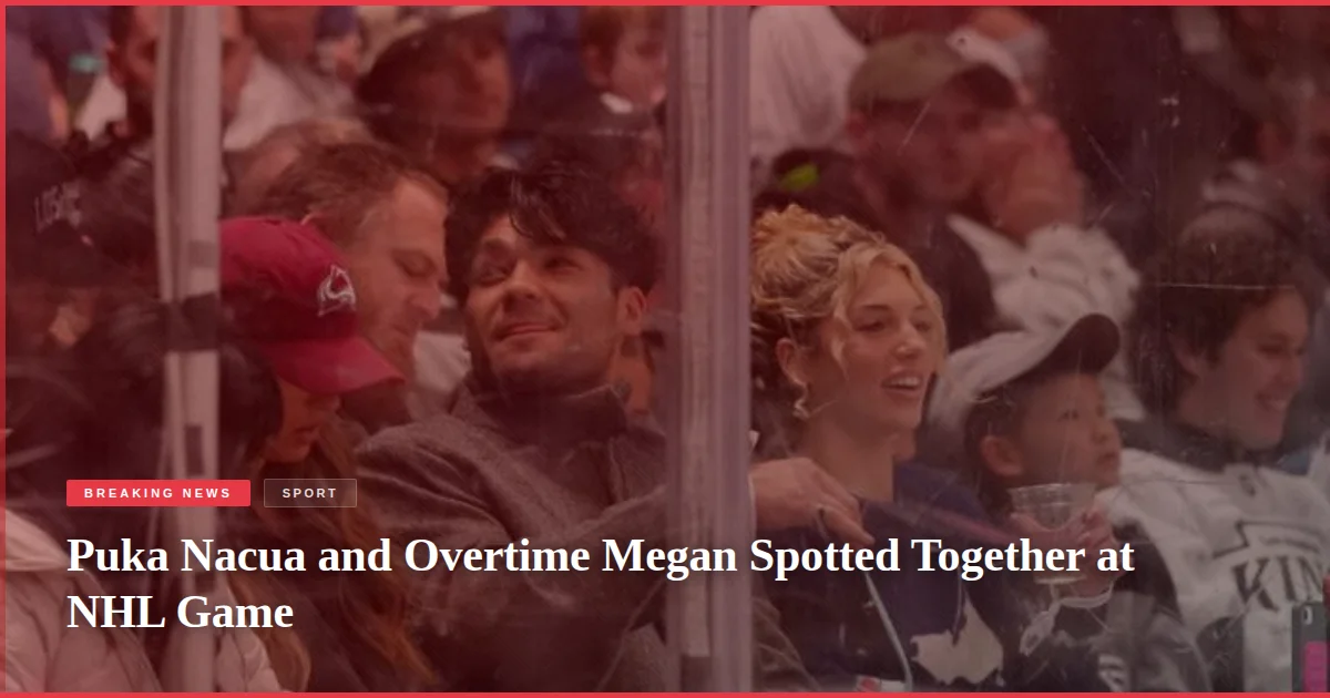 Puka Nacua and Overtime Megan Spotted Together at NHL Game